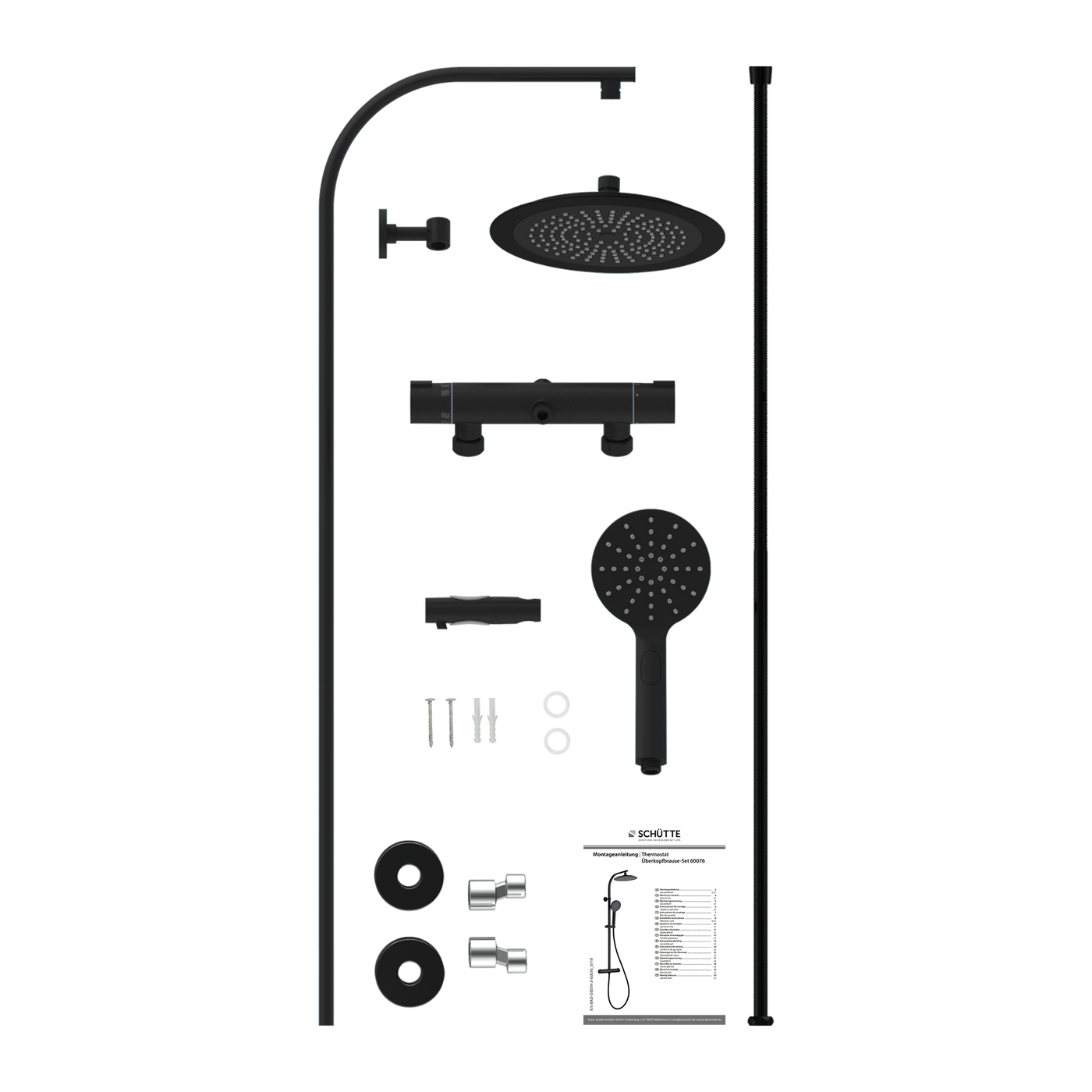 Colonne de douche Schütte MADURA FRESH noir mat