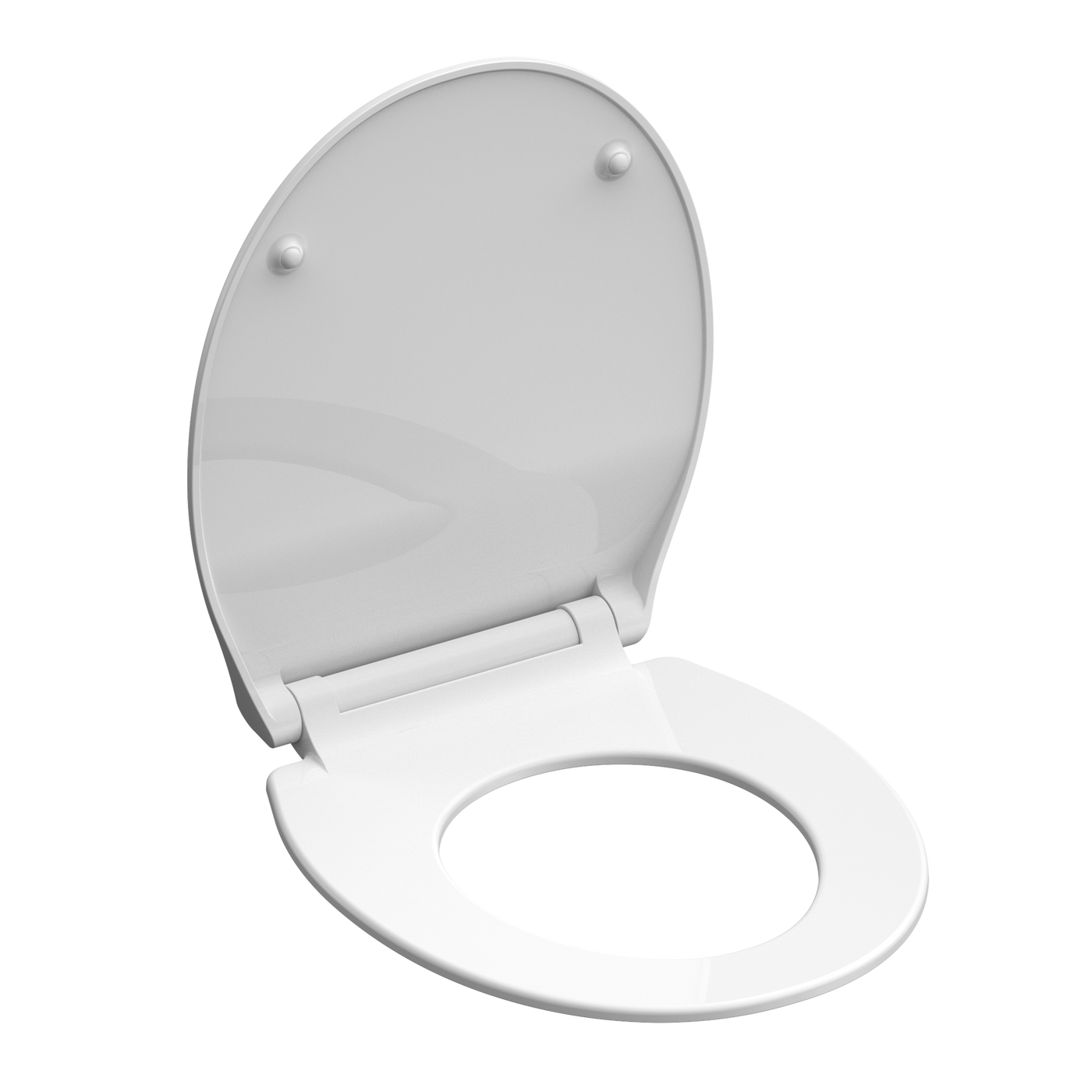 Abattant WC extra fin en duroplast SLIM avec frein de chute Blanc