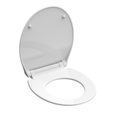 Abattant WC extra fin en duroplast SLIM avec frein de chute Blanc