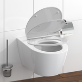 Abattant WC extra fin en duroplast SLIM avec frein de chute Gris clair