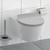 Abattant WC extra fin en duroplast SLIM avec frein de chute Gris clair