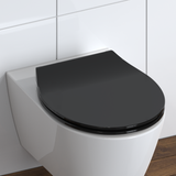 Abattant WC extra fin en duroplast SLIM avec frein de chute Noir