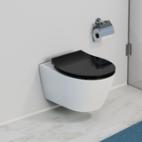 Abattant WC extra fin en duroplast SLIM avec frein de chute Noir