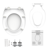 Abattant WC avec réducteur intégré FAMILY Blanc