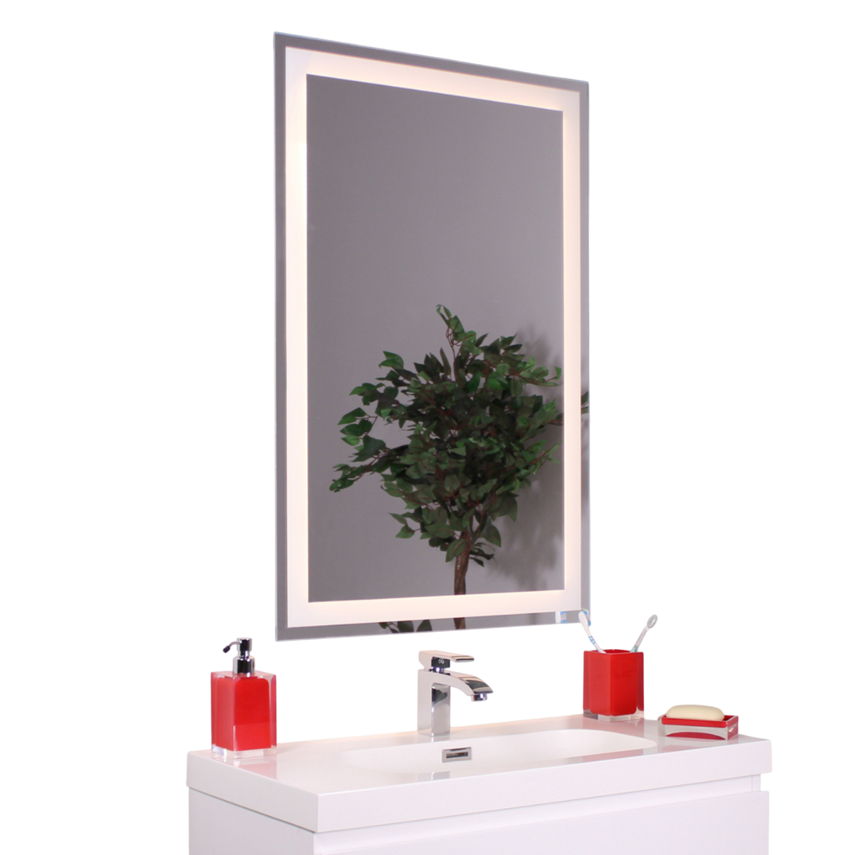 Miroir lumineux LED et anti-buée LIMA 60x90cm