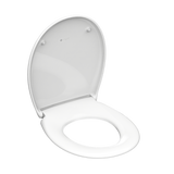 Abattant WC ovale en duroplast blanc avec frein de chute - WHITE