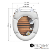 Abattant WC ovale en duroplast ZEN avec frein de chute - WC3