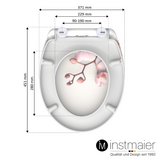 Abattant WC ovale en duroplast ORCHIDEE avec frein de chute - WC2