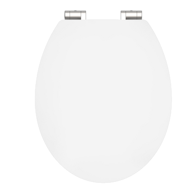 Abattant WC ovale en MDF blanc certification FSC avec frein de chute - WC1M