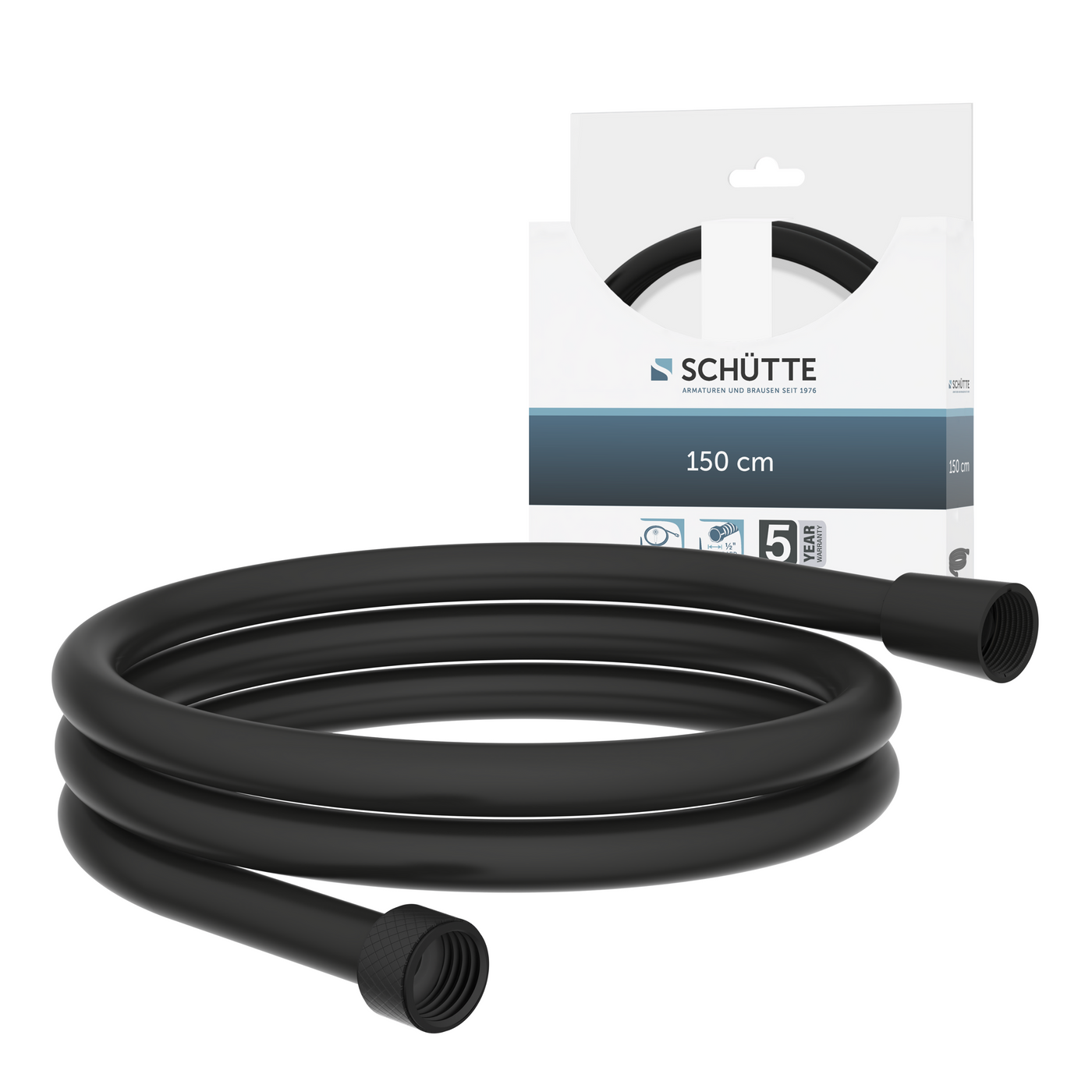 Flexible de douche noir 150 cm