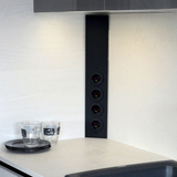 Prise cuisine ESQUINA - Bloc 4 prises soft touch noir