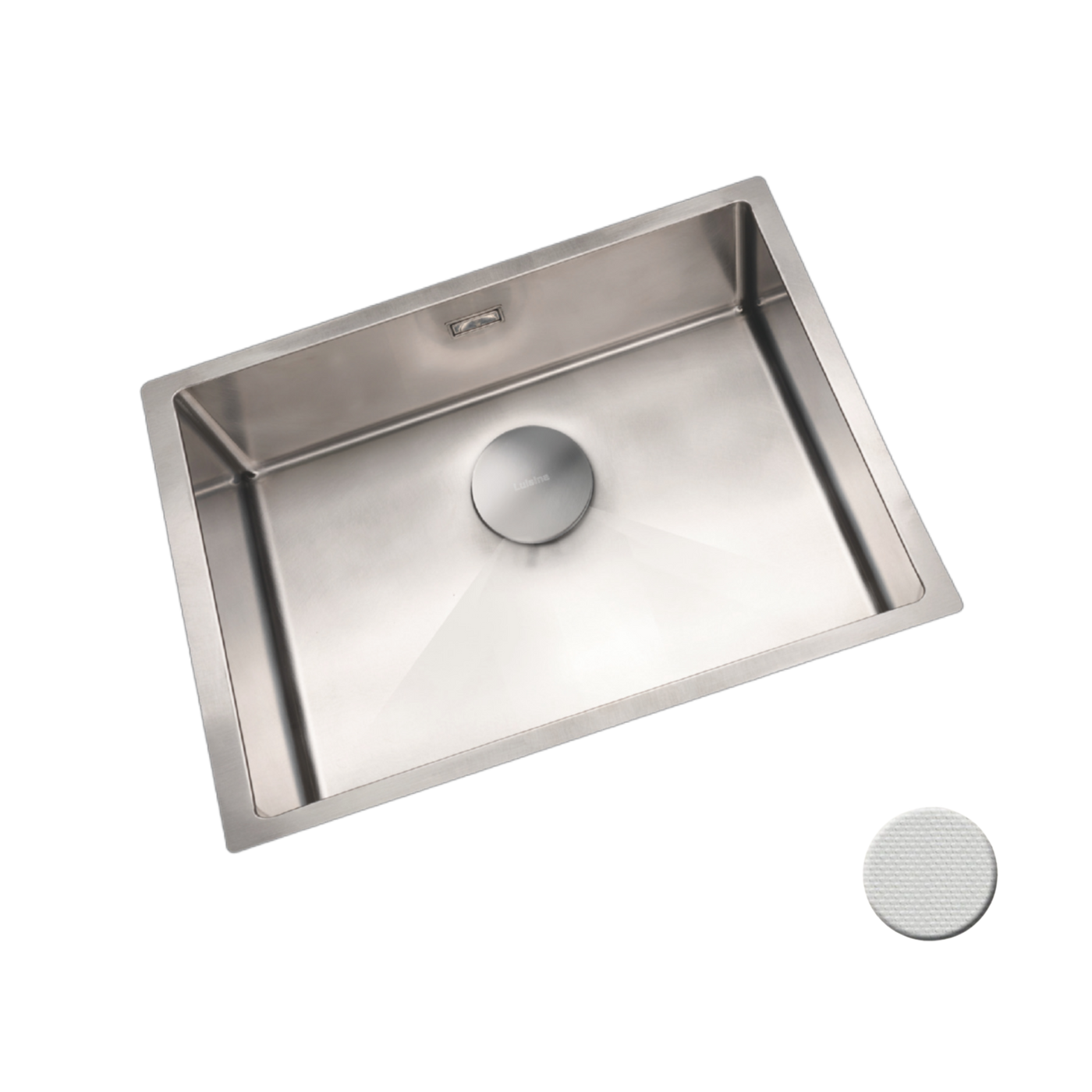 Evier sous-plan inox nid d'abeille VIBRATO Luisina 1 bac 670x450 mm