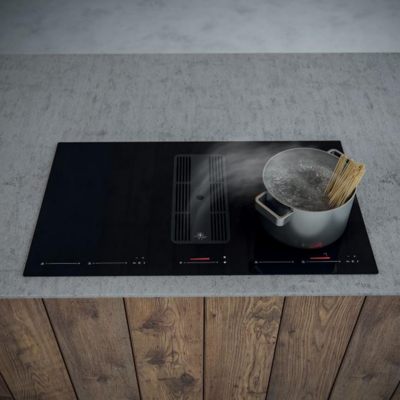 Plaque de cuisson avec hotte intégrée Luisiair SANREMO 80cm - Évacuation