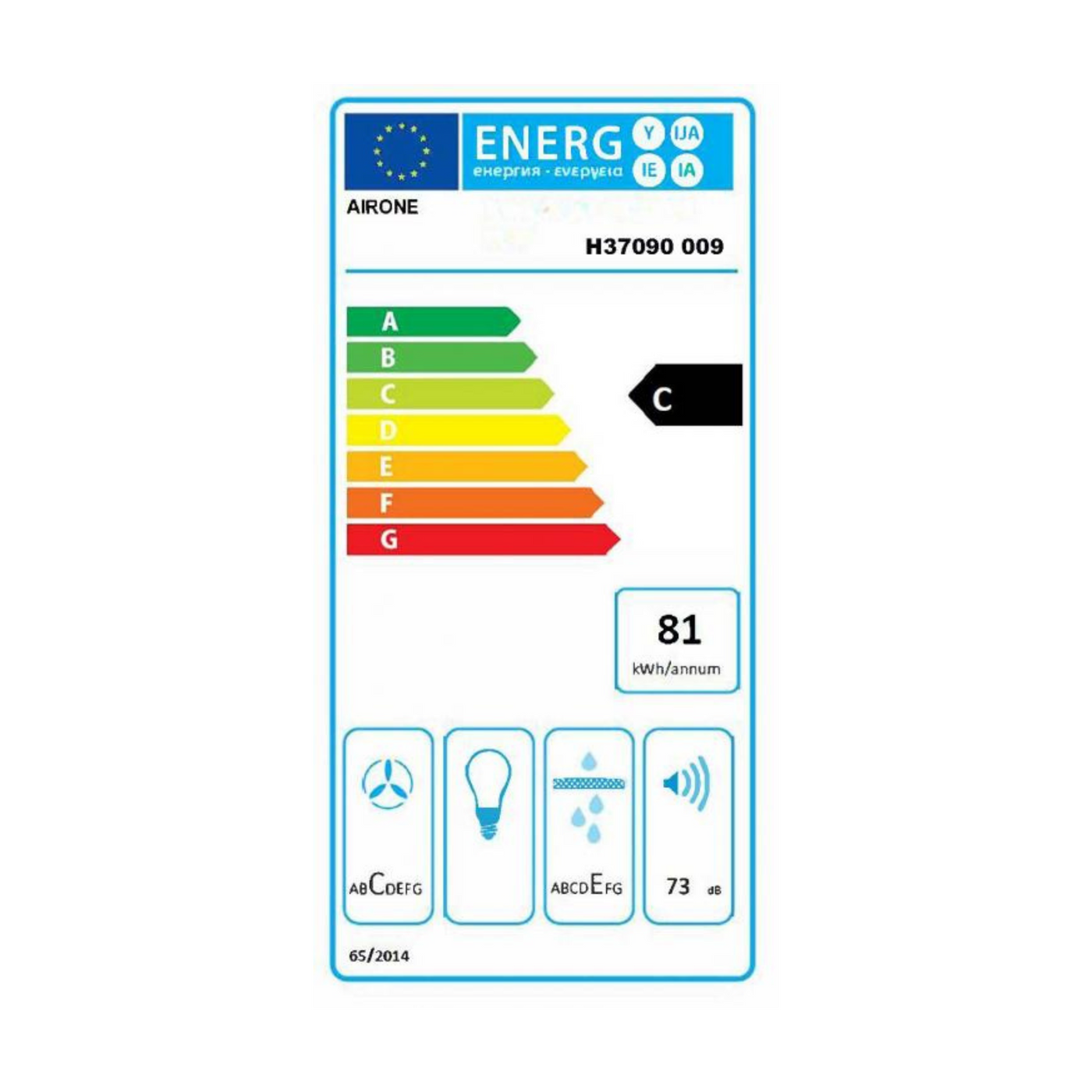 Moteur interne Airone SLIME HM71 pour Hotte plan de travail Airone TITAN