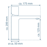 Mitigeur lavabo vasque NEW YORK noir mat