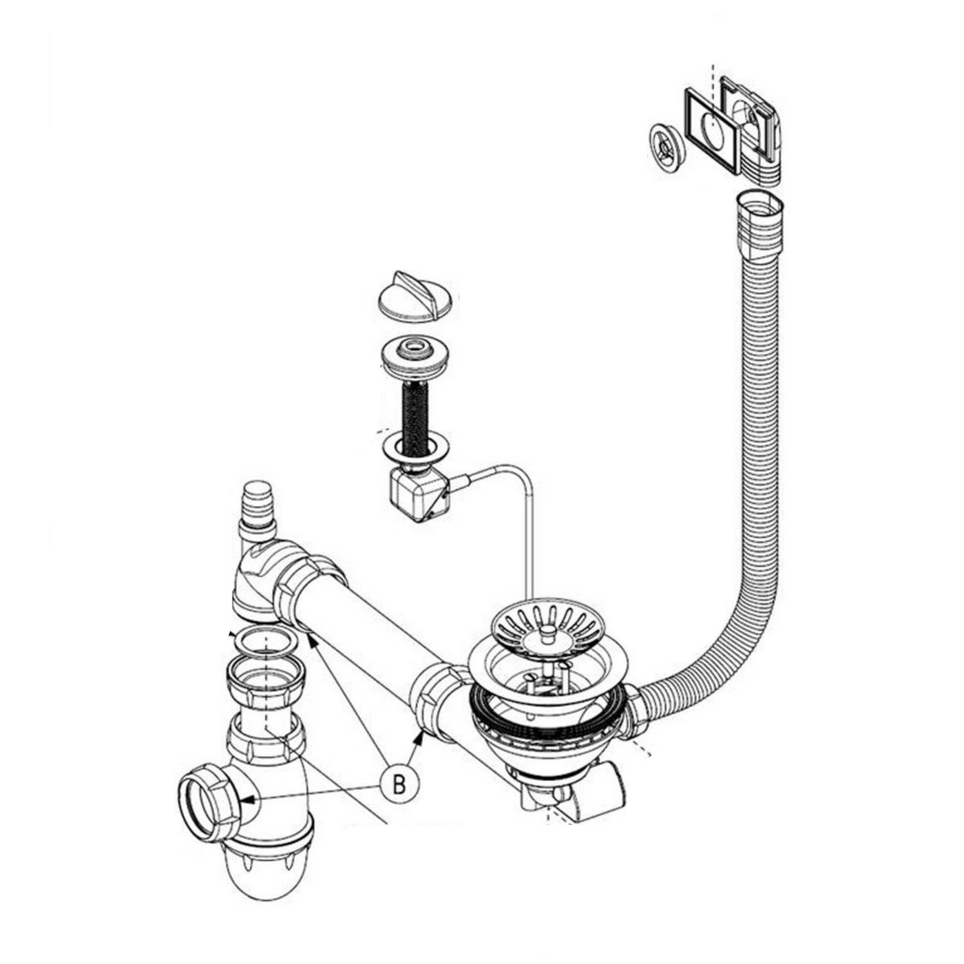 Vidage automatique 1 bac CUIPD368 / CUIPD019